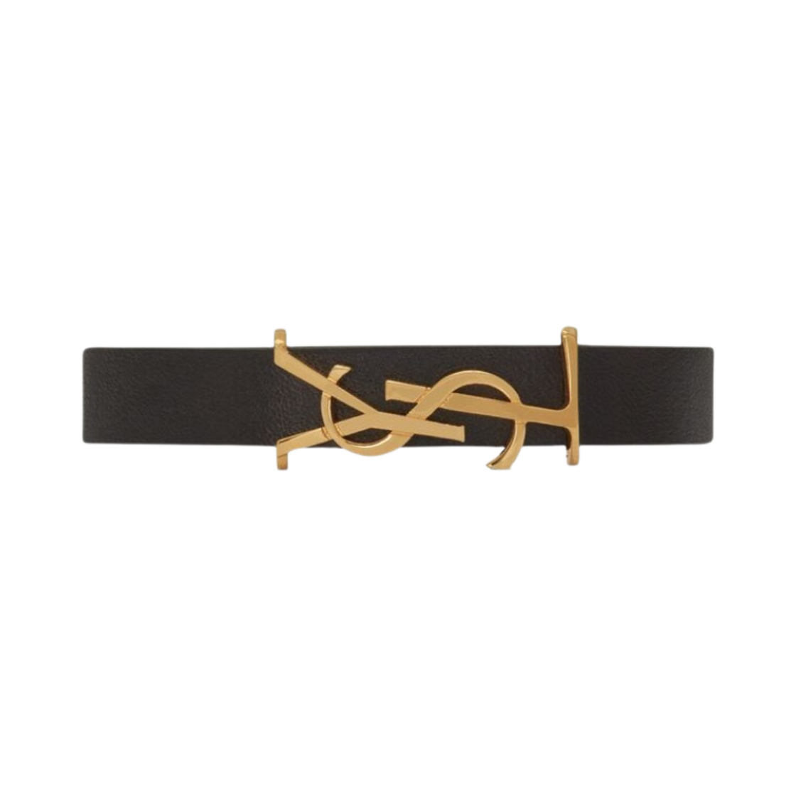 (W) 생로랑 레더 오피움 브레이슬릿 블랙((W) Saint Laurent Opyum Bracelet in Leather Black)