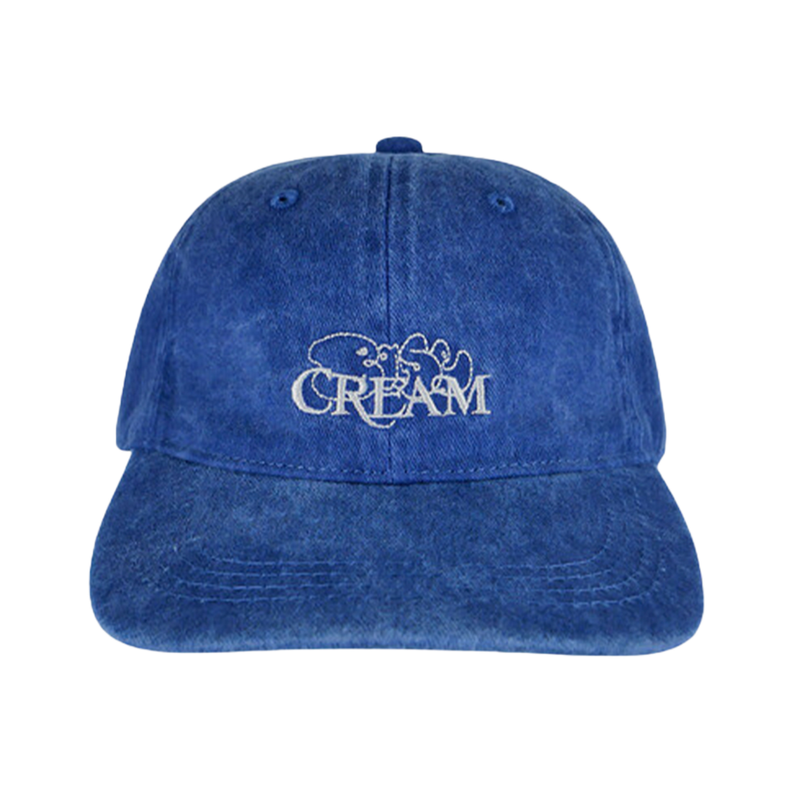 베이스크림 로고 워시드 캡 블루(Basecream Logo Washed Cap Blue)
