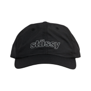 Stussy Nylon Reflective Cap Black