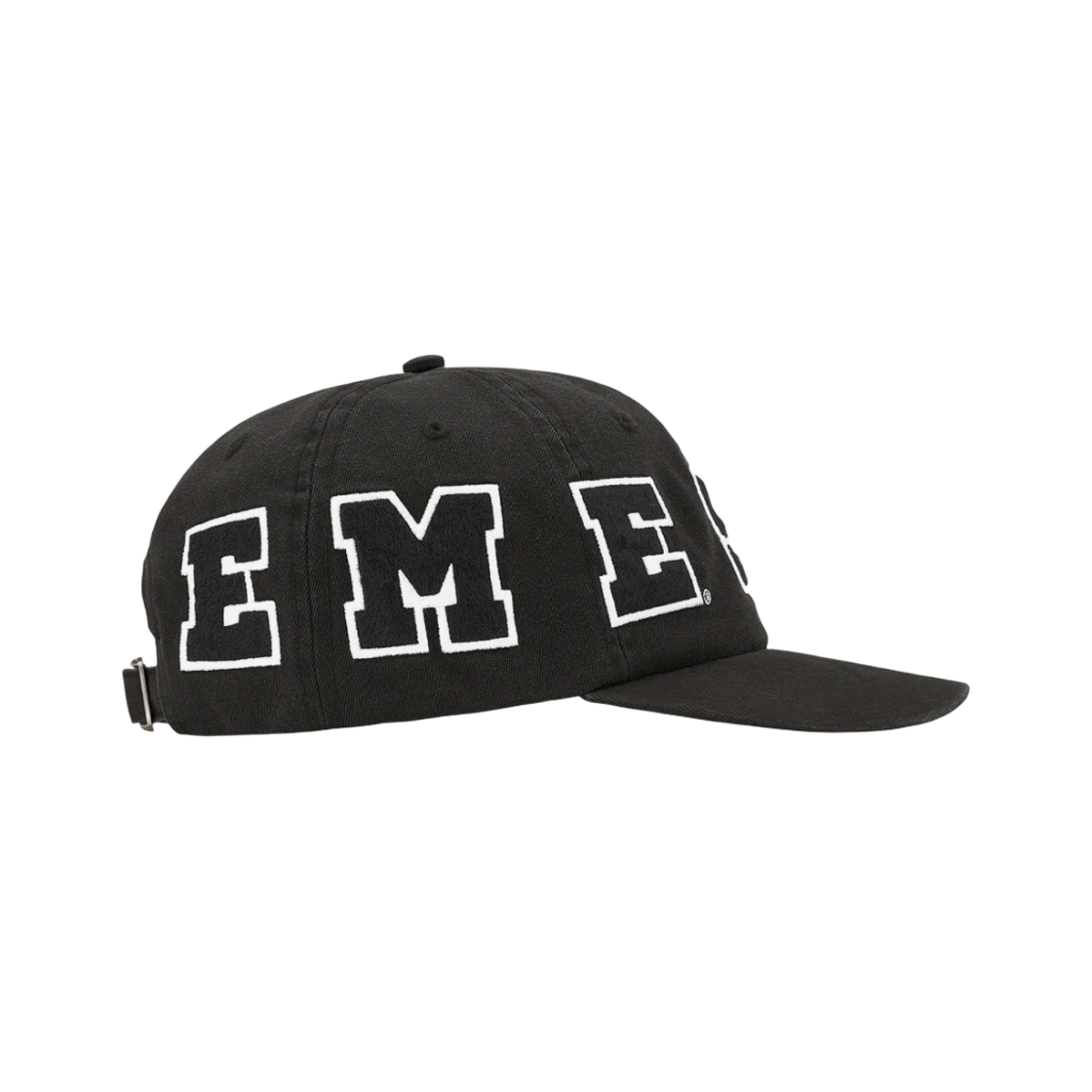 슈프림 스펠아웃 6-패널 캡 블랙 - 21SS(Supreme Spellout 6-Panel Black - 21SS) - 3