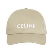 Celine Baseball Cap in Cotton Beige