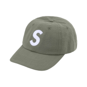 Supreme Seersucker S Logo 6-Panel Green - 24SS