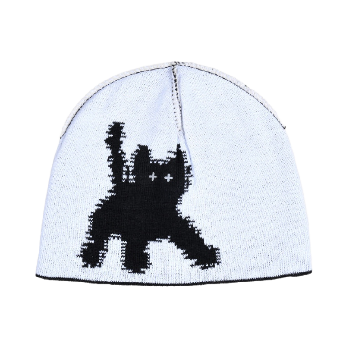 에이에이 플래쉬드 캣츠 아이 비니 블랙(Aeae Flashed Cats Eye Beanie Black) - 3