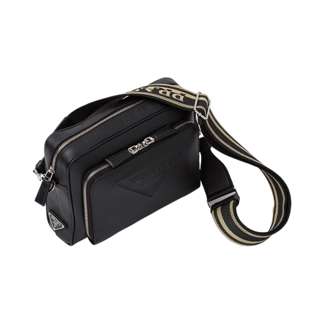 프라다 사피아노 레더 숄더백 블랙(Prada Saffiano Leather Shoulder Bag Black) - 2