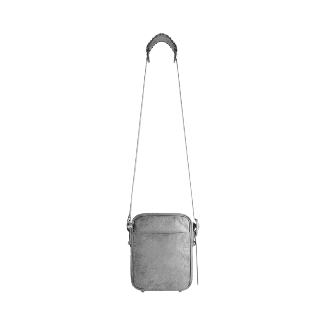 발렌시아가 유즈드 이펙트 아레나 램스킨 르 카골 멘 크로스바디 백 그레이(Balenciaga Le Cagole Men Crossbody Bag in Used Effect Arena Lambskin Grey) - 2