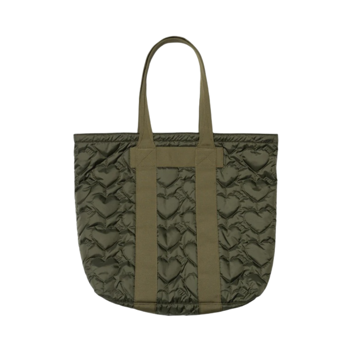 휴먼 메이드 하트 퀼팅 토트 올리브 드랩(Human Made Heart Quilting Tote Olive Drab) - 2