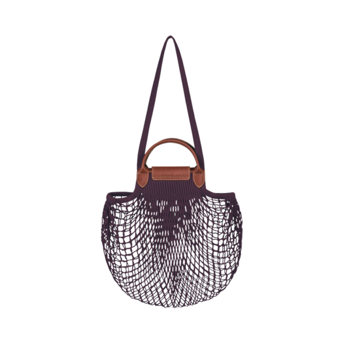 롱샴 르 플리아쥬 필렛 탑 핸들백 에그플랜트(Longchamp Le Pliage Filet Top Handle Bag Eggplant) - 2