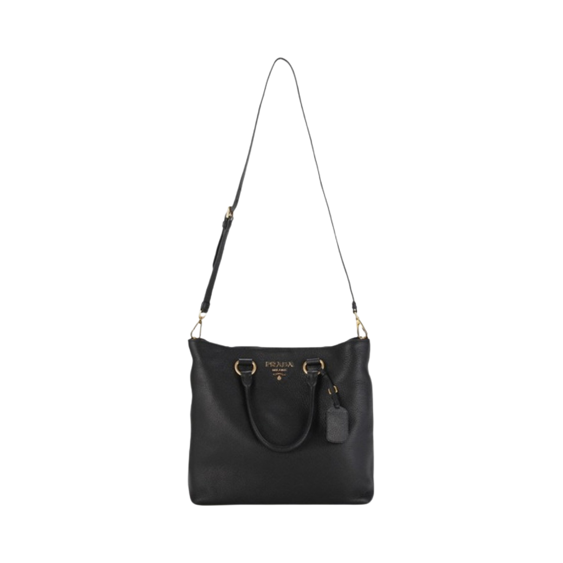 프라다 비텔로 피닉스 레더 쇼핑 토트백 블랙(Prada Vitello Phenix Leather Shopping Tote Bag Black) - 2