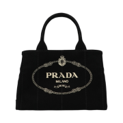 Prada Canapa Tote Bag Black