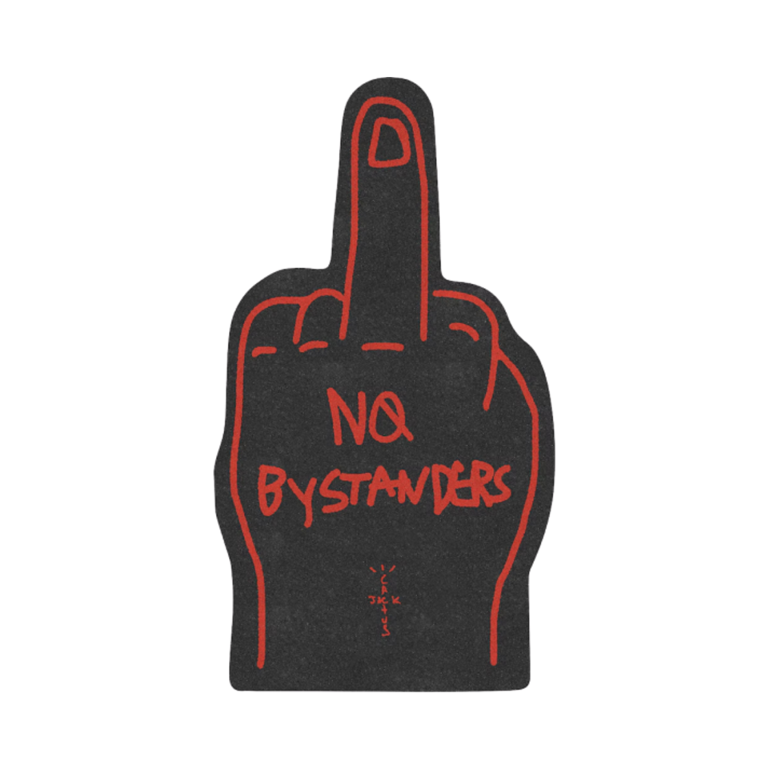 트래비스 스캇 캑터스 잭 x WWE 노 바이스탠더즈 폼 핑거 블랙(Travis Scott Cactus Jack x WWE No Bystanders Foam Finger Black)
