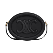 Celine Oval Bag Cuir Triomphe in Smooth Calfskin Black