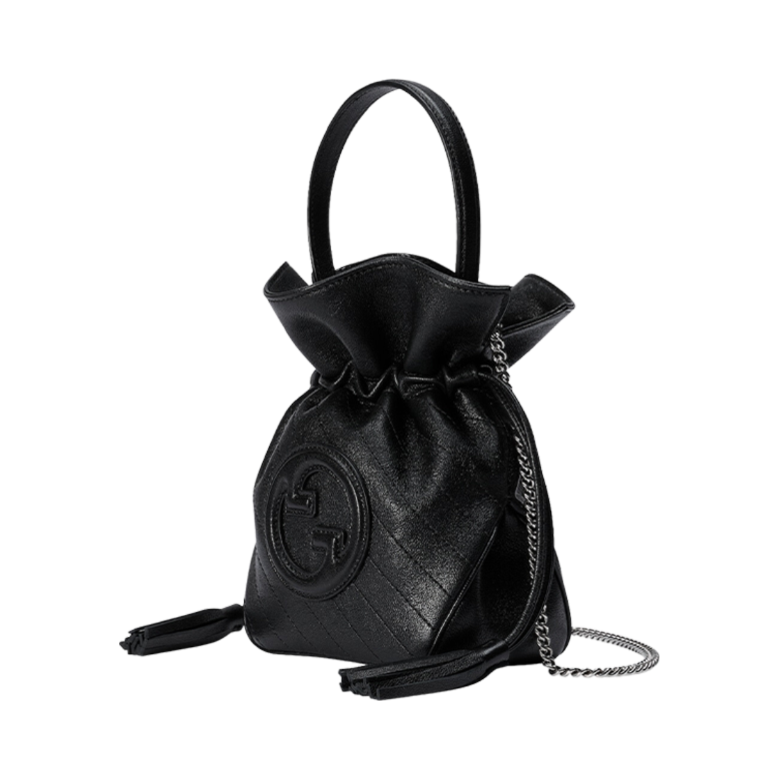 구찌 블론디 미니 미니백 블랙 레더(Gucci Blondie Mini Bucket Bag Black Leather) - 2