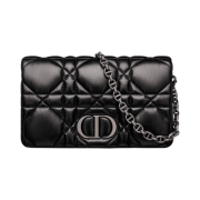 Dior Caro Macrocannage Mini Bag Black Quilted Macrocannage Calfskin