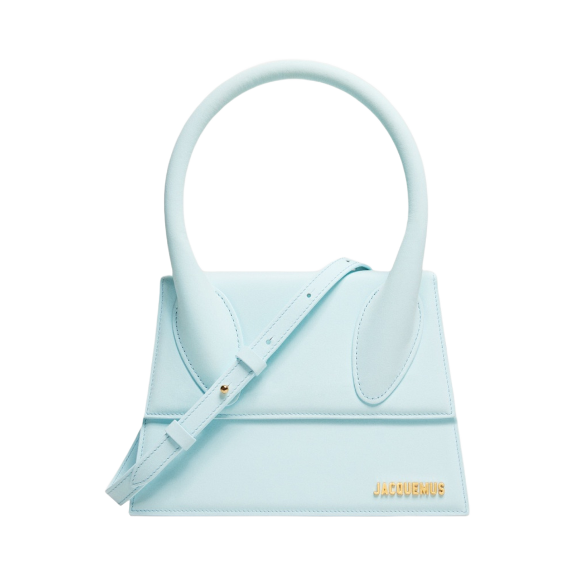 213BA003-3088-310 Jacquemus Le Grand Chiquito Large Signature Handbag Pale Blue - 대표 이미지 #1
