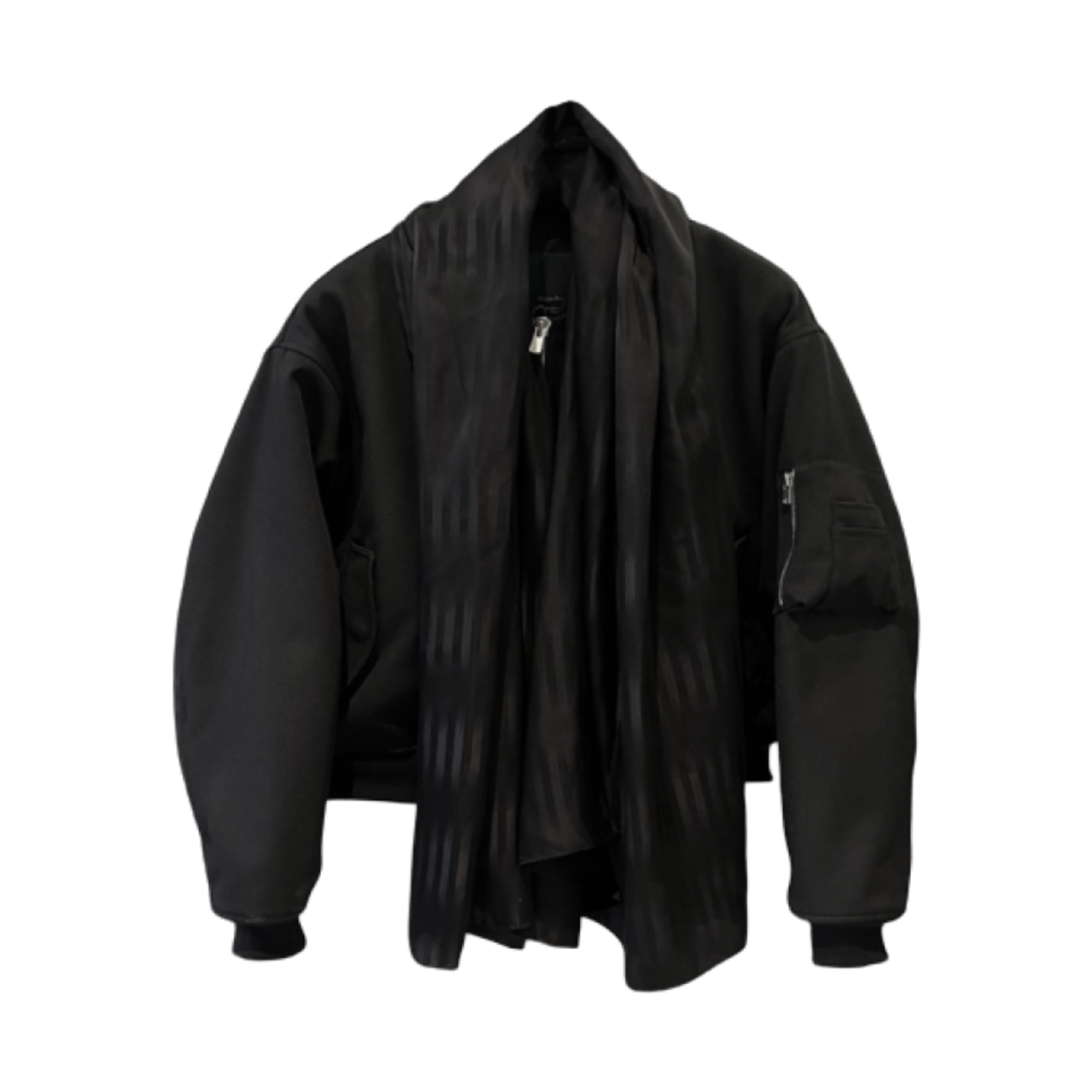 언더마이카 샤도우 어쌔신 실크 베일 MA-1 블랙 - 25SS(Undermycar Shadow Assassin Silk Veil MA-1 Black - 25SS) - 2