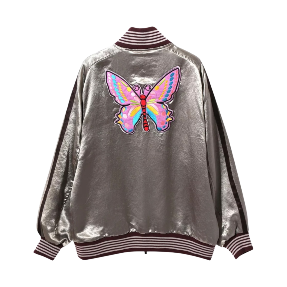 니들스 아세테이트 사틴 어워드 자켓 그레이(Needles Acetate Sateen Award Jacket Grey) - 2