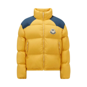 Moncler x Palm Angels Nevis Short Down Jacket Yellow Blue - 23FW