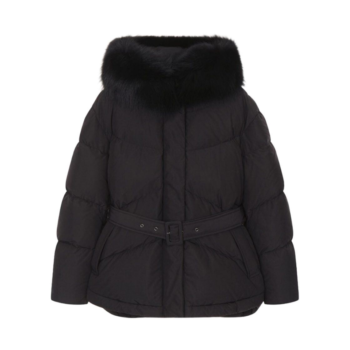 NEP3XMA05 (W) On&On Belted Goose Down Black
