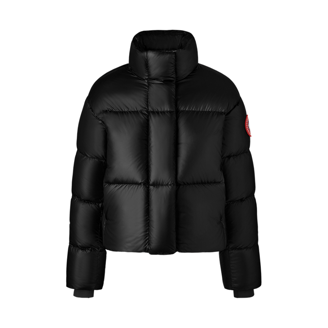 (W) 캐나다 구스 사이프레스 크롭드 퍼퍼 블랙((W) Canada Goose Cypress Cropped Puffer Black)