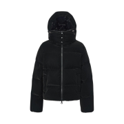 (W) Duvetica Torisa Velvet Down Jacket Black