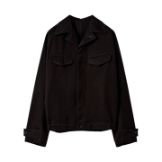 Lemaire Cotton Canvas Field Overshirt Black