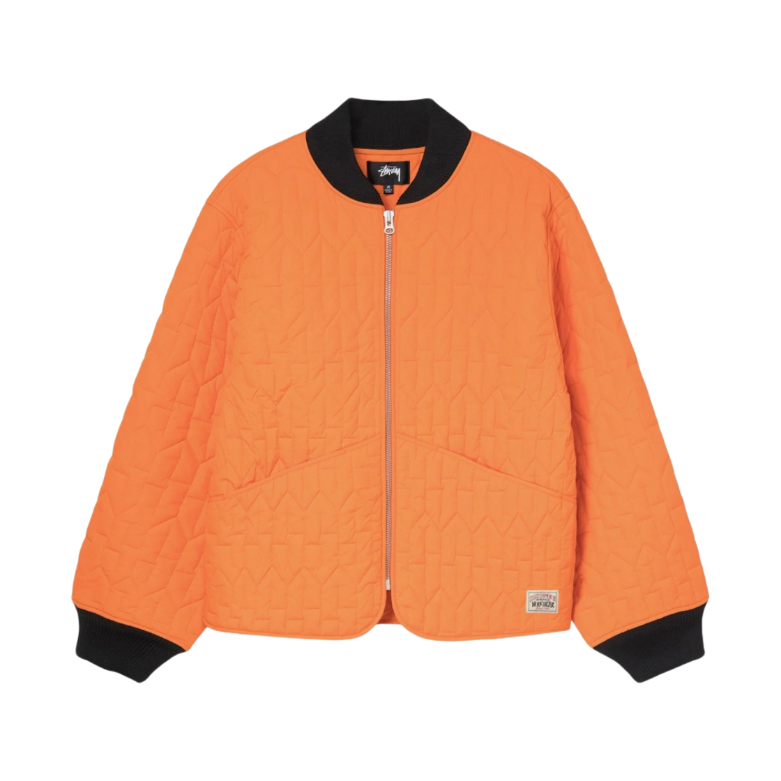 스투시 S 퀼티드 라이너 자켓 오렌지