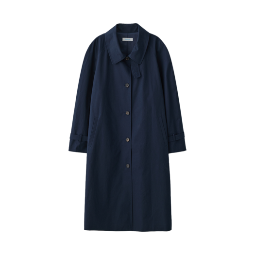 TA12363 TANNAT T/T Volume cotton trench coat- navy