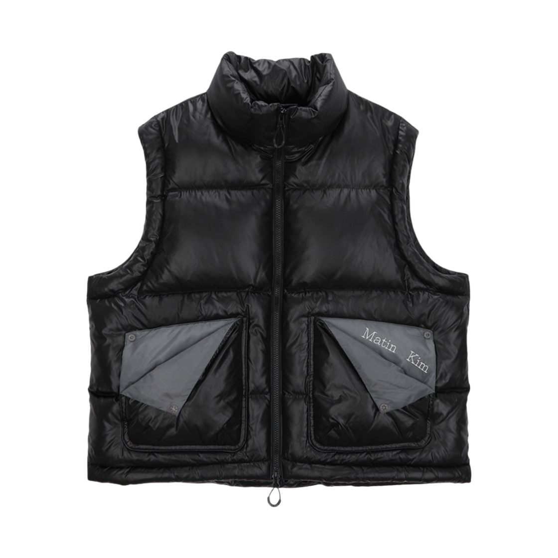 마뗑킴 폴디드 포켓 다운 베스트 블랙(Matin Kim Folded Pocket Down Vest Black)