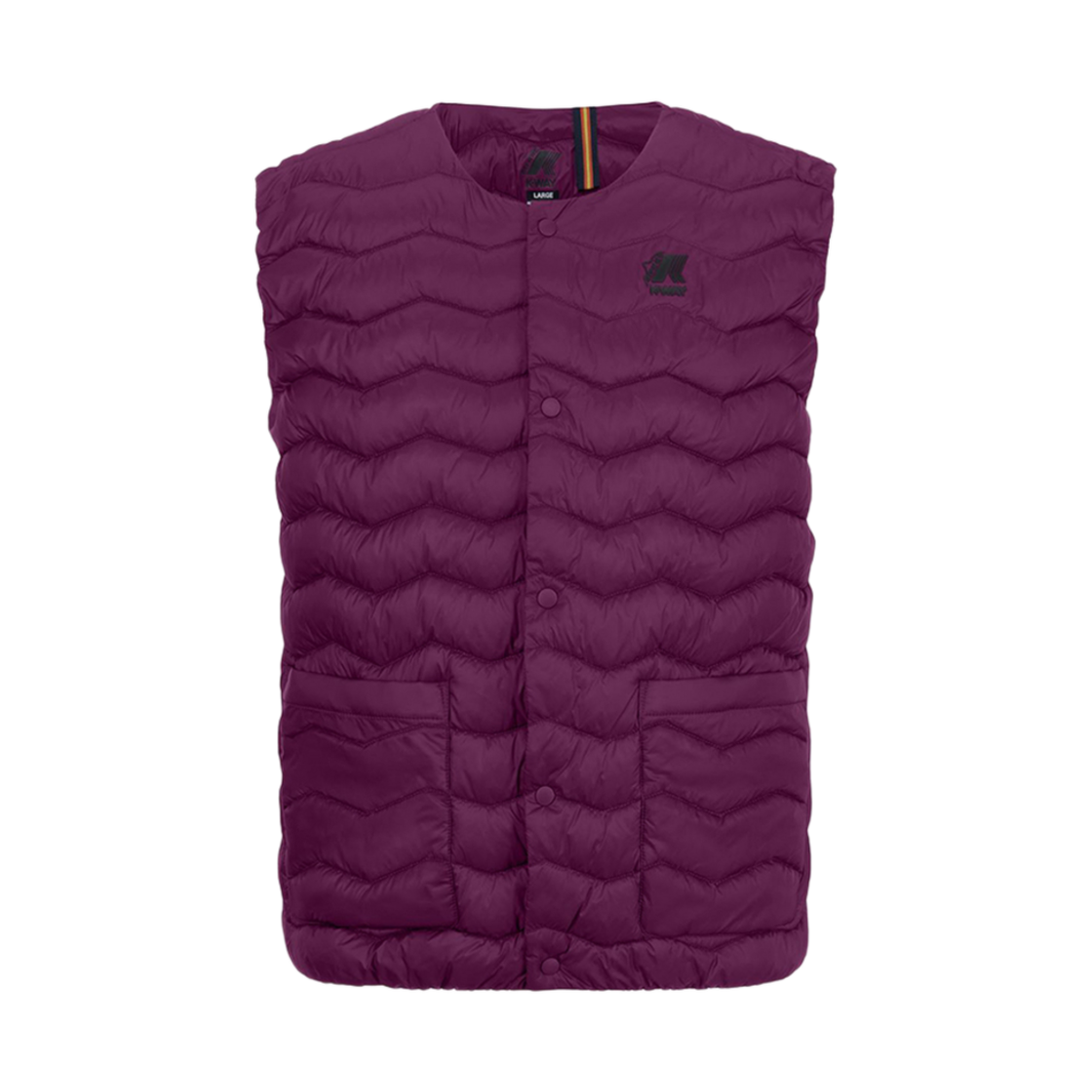 까웨 X 디엠므 발티 퀼티드 웜 베스트 퍼플