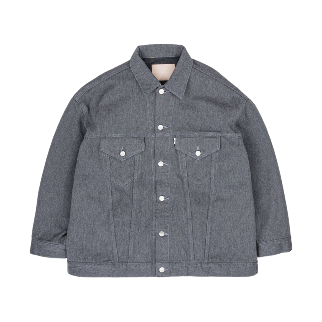 그라프페이퍼 컬러패스트 데님 트러커 자켓 그레이(Graphpaper Colorfast Denim Trucker Jacket Gray)