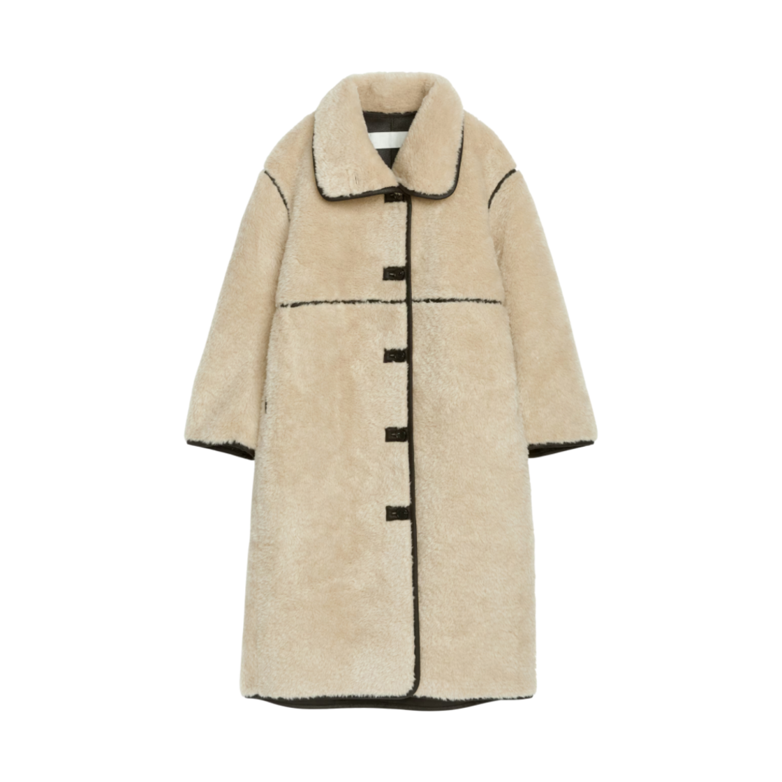 1256044-001 (W) Arket Pile Coat Beige