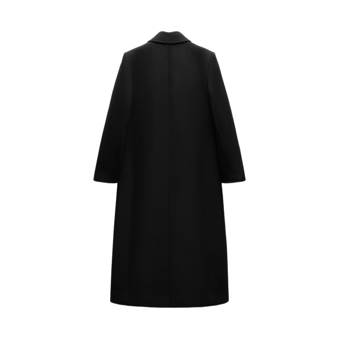 (W) 자라 ZW 컬렉션 울 블렌드 코트 블랙((W) Zara ZW Collection Wool Blend Coat Black) - 2