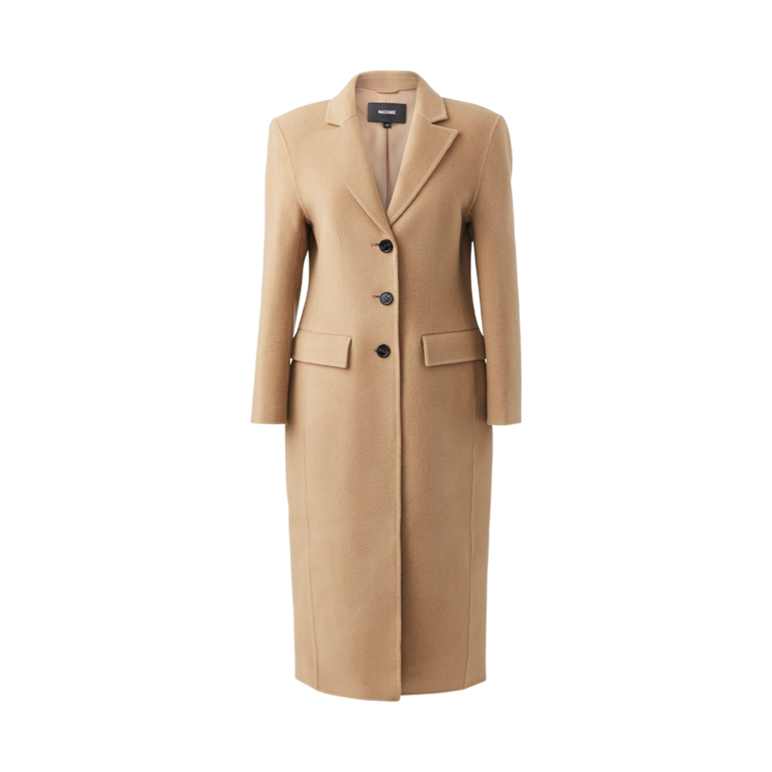 (W) 맥카지 루쓰 더블페이스 울 롱 코트 라이트 카멜((W) Mackage Ruth Double-Face Wool Long Coat Light Camel) - 1