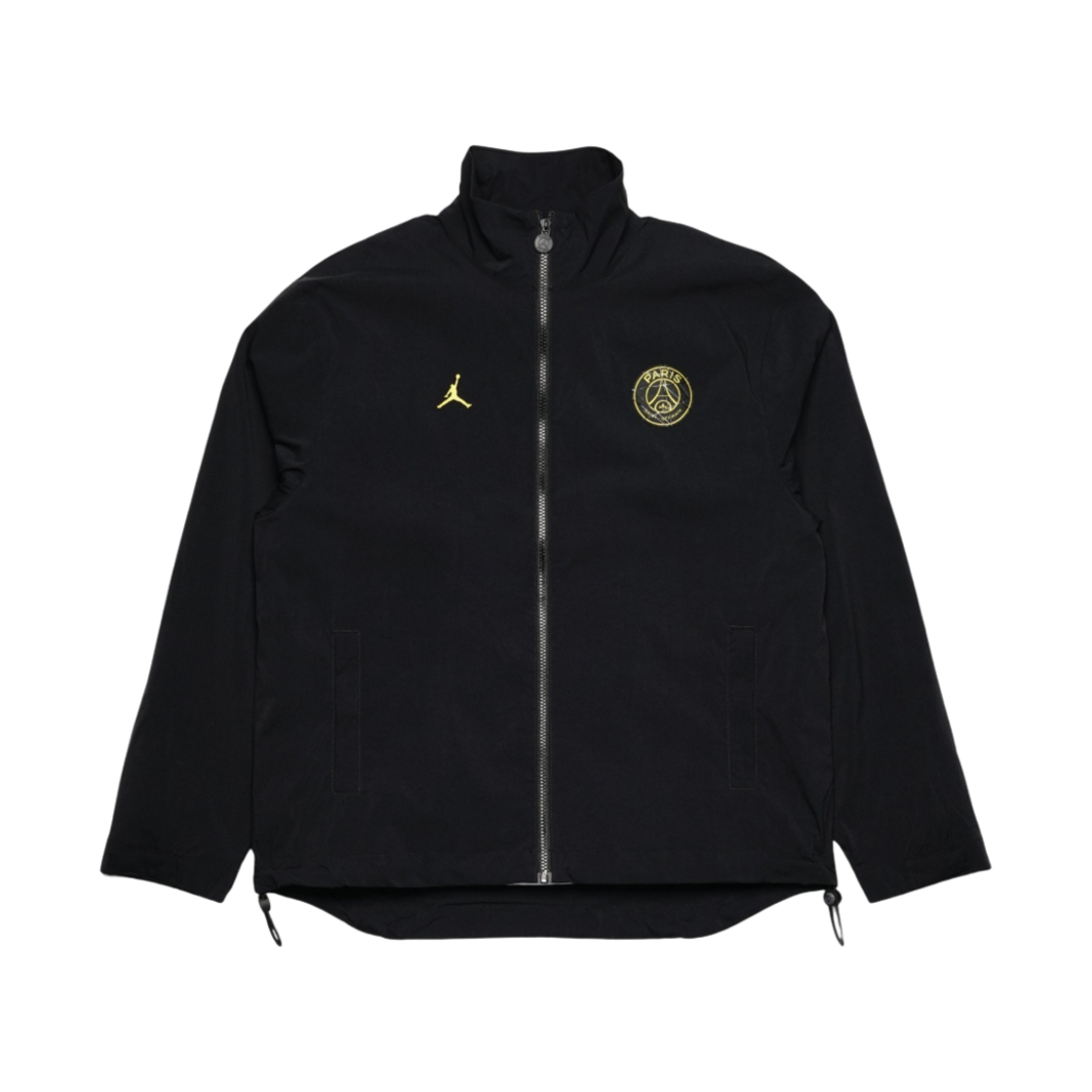 조던 x 파리 생제르맹 우븐 자켓 블랙 투어 옐로우 - 아시아(Jordan x Paris Saint-Germain Woven Jacket Black Tour Yellow - Asia)
