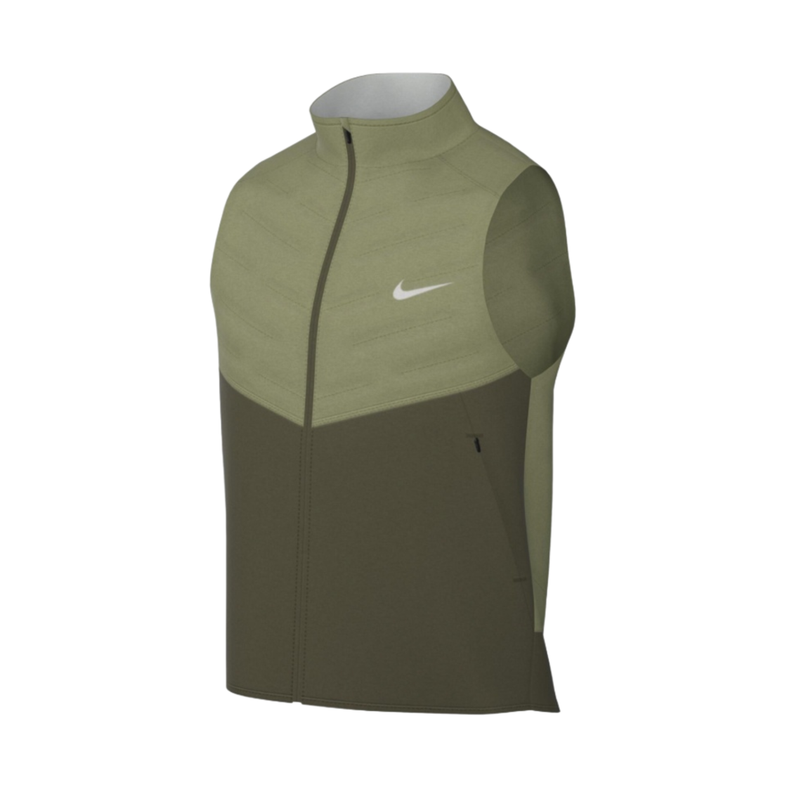 나이키 써마핏 리펠 신세픽 필 러닝 질레 러프 그린 - 아시아(Nike Therma-Fit Repel Synthetic-Fill Running Gilet Rough Green - Asia)