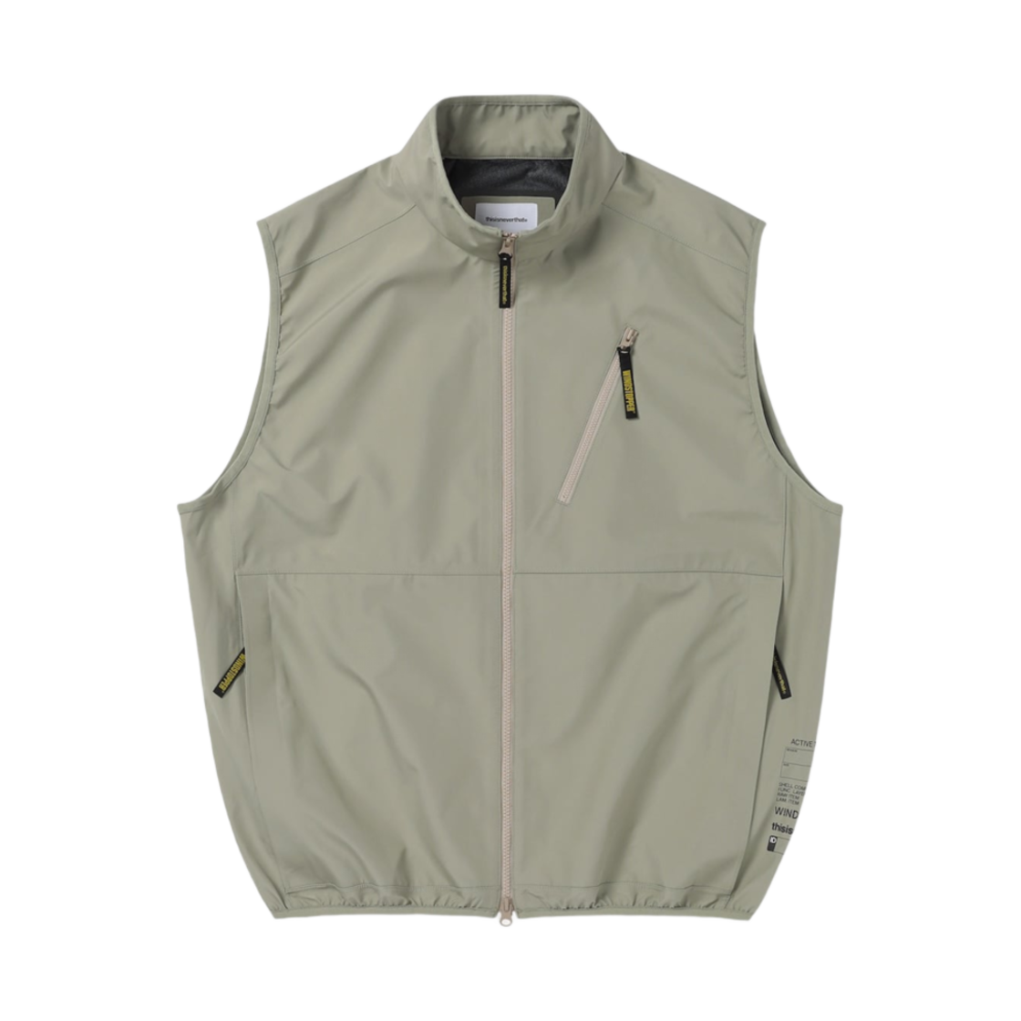 TN241WOWVL01GRY thisisneverthat Windstopper Active Tour Vest Grey