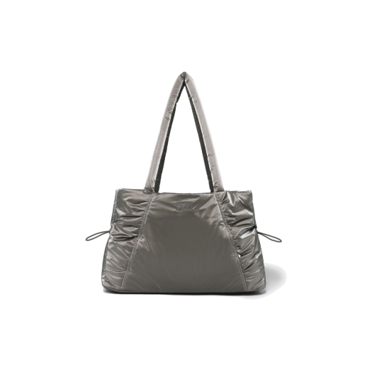 1100FS253RB01F002176 FILA Glossy Shirring Shoulder Bag Dark Gray