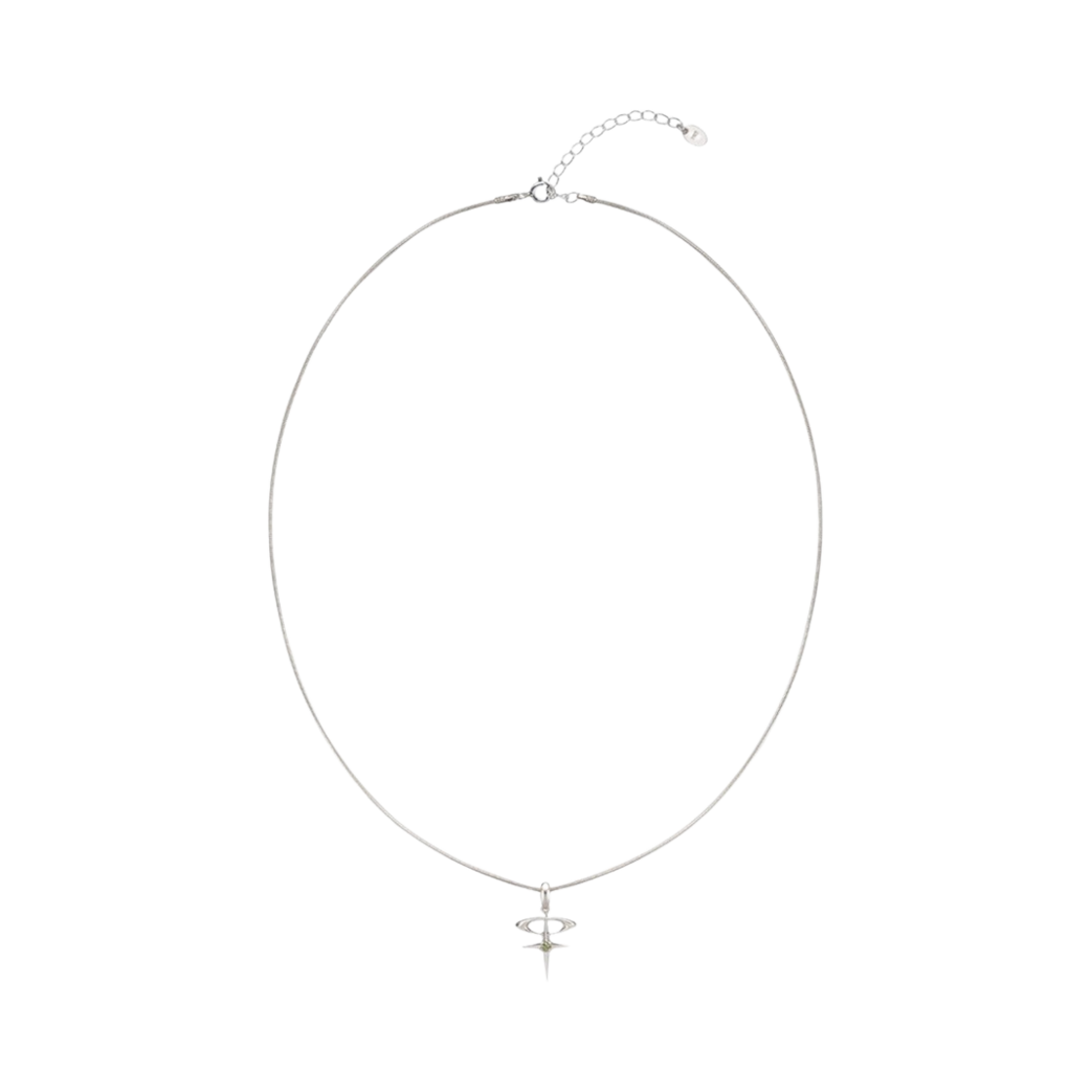 티스 로고 쥬얼 네클리스 페리도트(Teeth Logo Jewel Necklace Peridot)