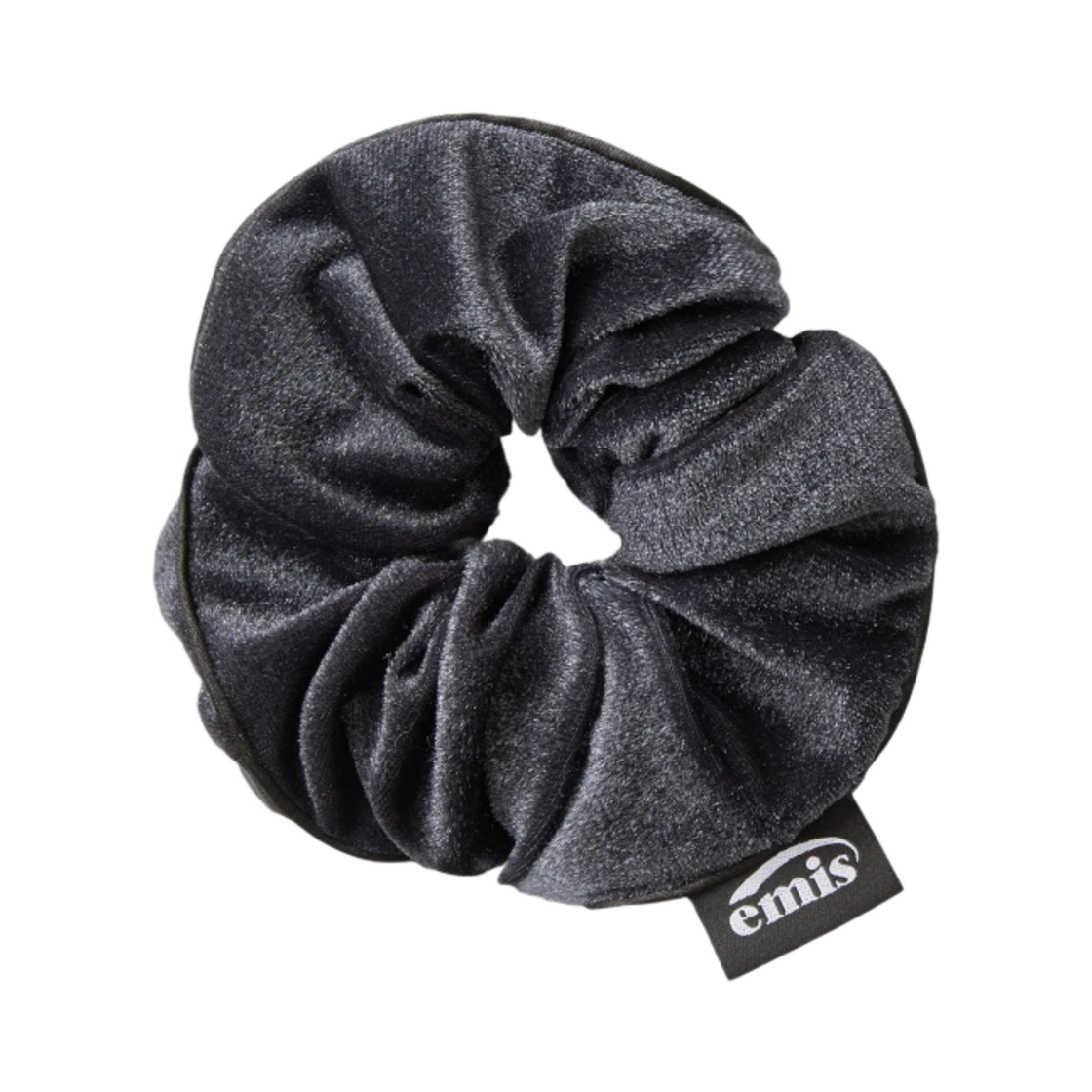 - (W) Emis Glitter Velvet Scrunchie Grey