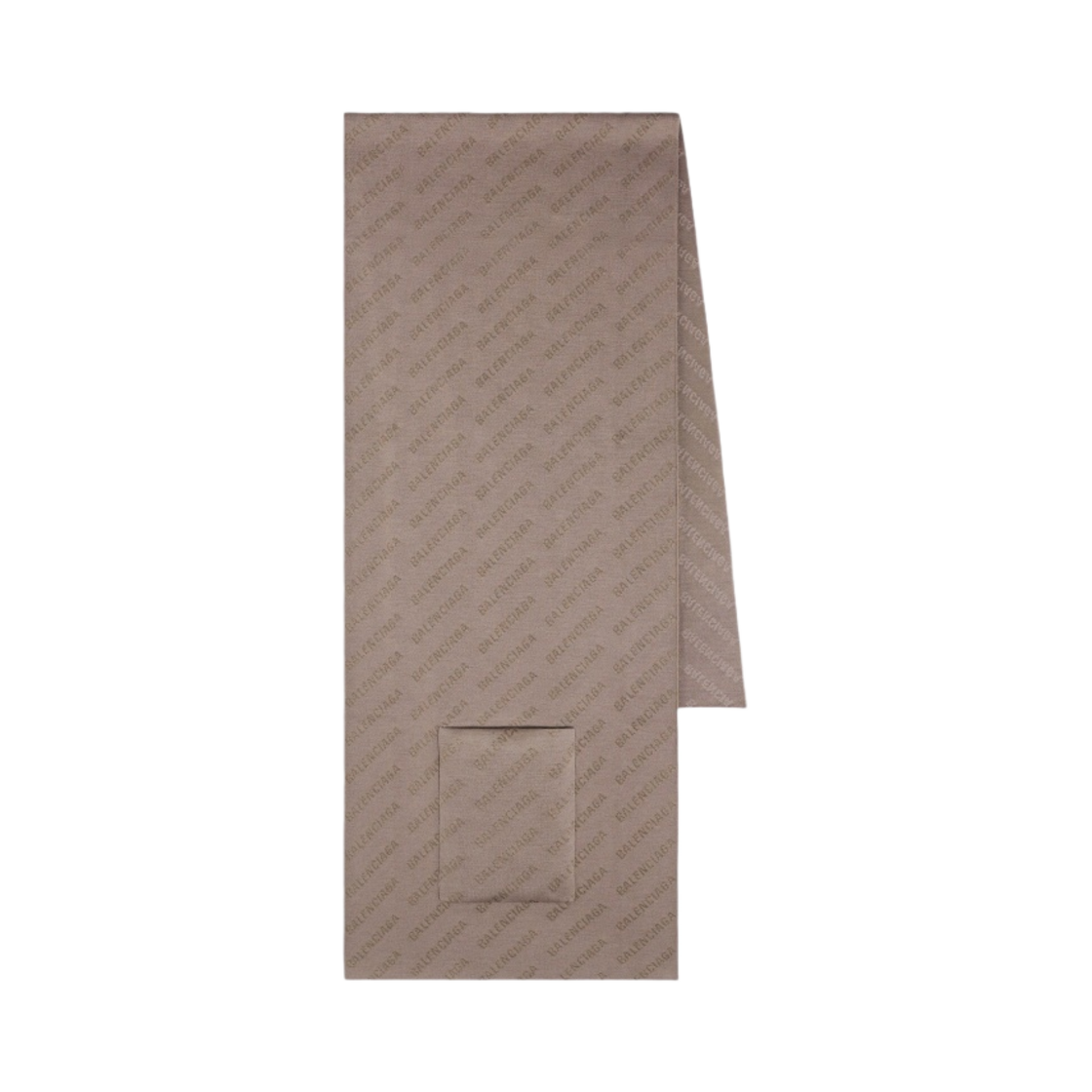 발렌시아가 올오버 로고 스카프 브라운(Balenciaga Allover Logo Scarf Brown) - 1