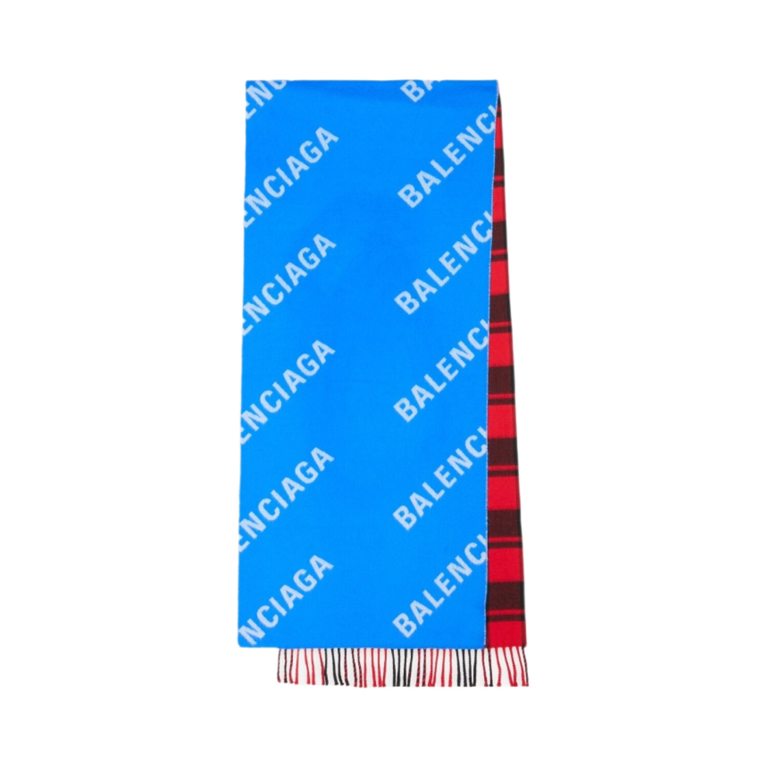 발렌시아가 50/50 스카프 일렉트릭 블루(Balenciaga 50/50 Scarf Electric Blue) - 1
