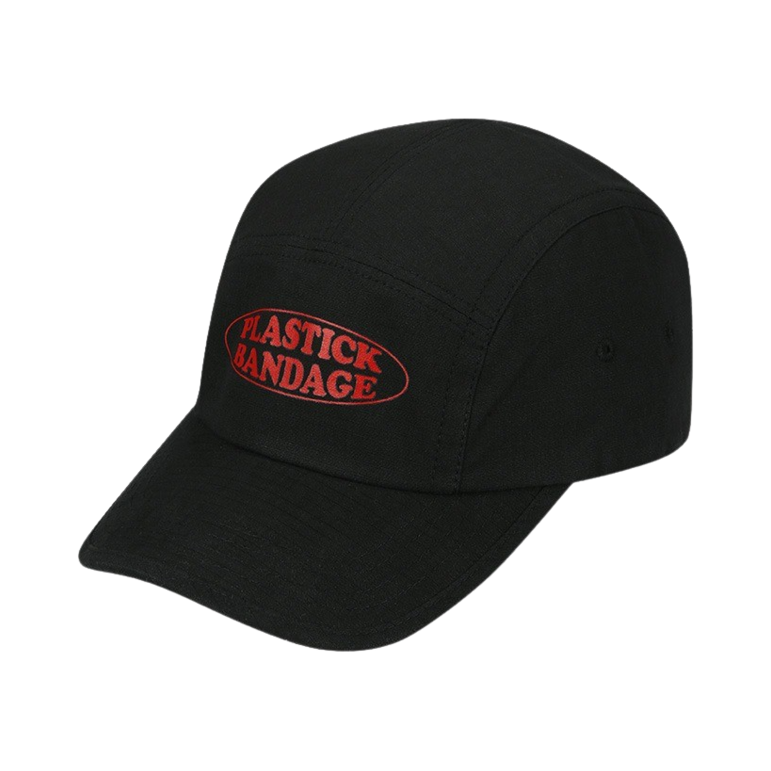 플라스틱밴디지 로고 5 패널 캡 블랙(Plastick Bandage Logo 5 Pannel Cap Black)