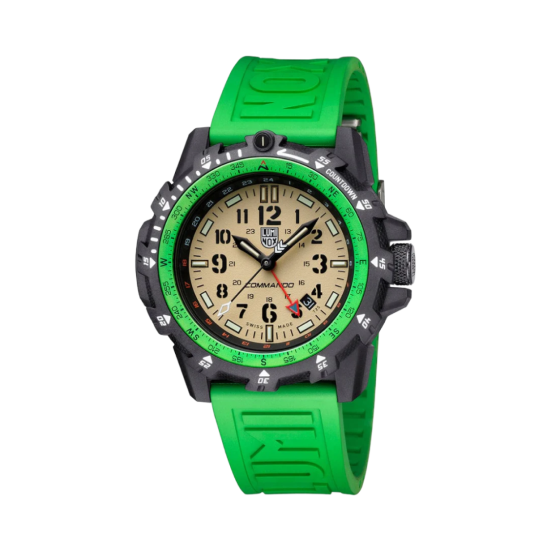루미녹스 코만도 레이더 아웃도어 어드벤처 46mm 제뉴인 러버 그린(Luminox Commando Raider Outdoor Adventure 46mm Genuine Rubber Green) - 2