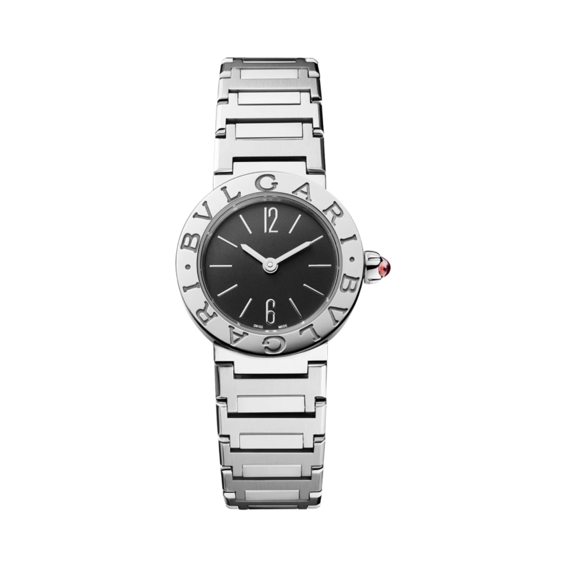 (W) 불가리 불가리 23mm 워치 스테인리스 스틸 블랙((W) Bulgari Bulgari 23mm Watch Stainless Steel Black)