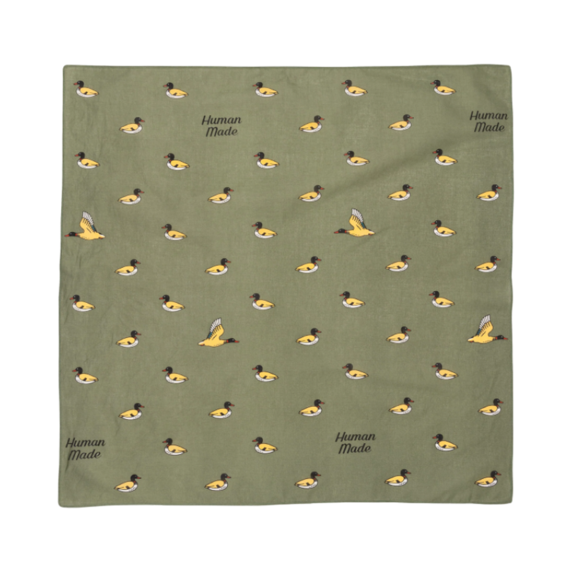 HM28GD040 Human Made Big Bandana #1 Olive Drab