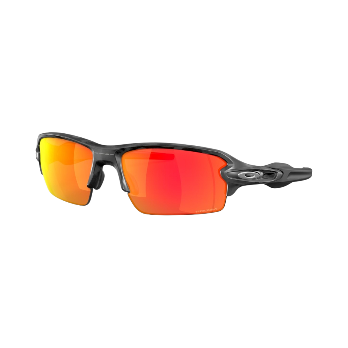 오클리 플랙 블랙 카모 프레임 프리즘 루비 렌즈 로우 브릿지 핏(Oakley Flak Black Camo Frame Prizm Ruby Lenses Low Bridge Fit) - 1