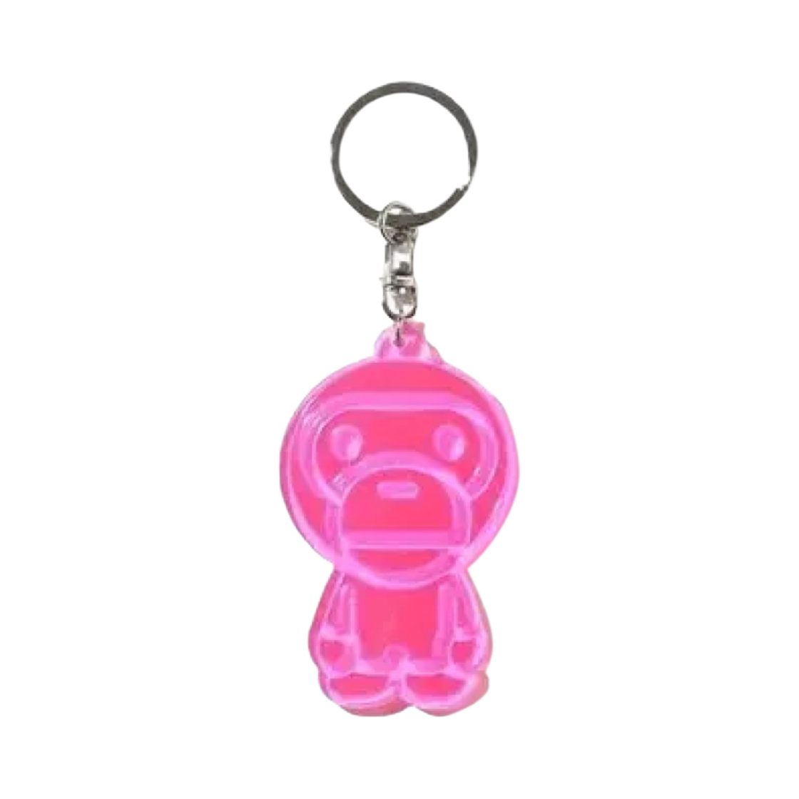 베이프 베이비 마일로 리플렉티브 키체인 핑크(BAPE Baby Milo Reflective Keychain Pink)