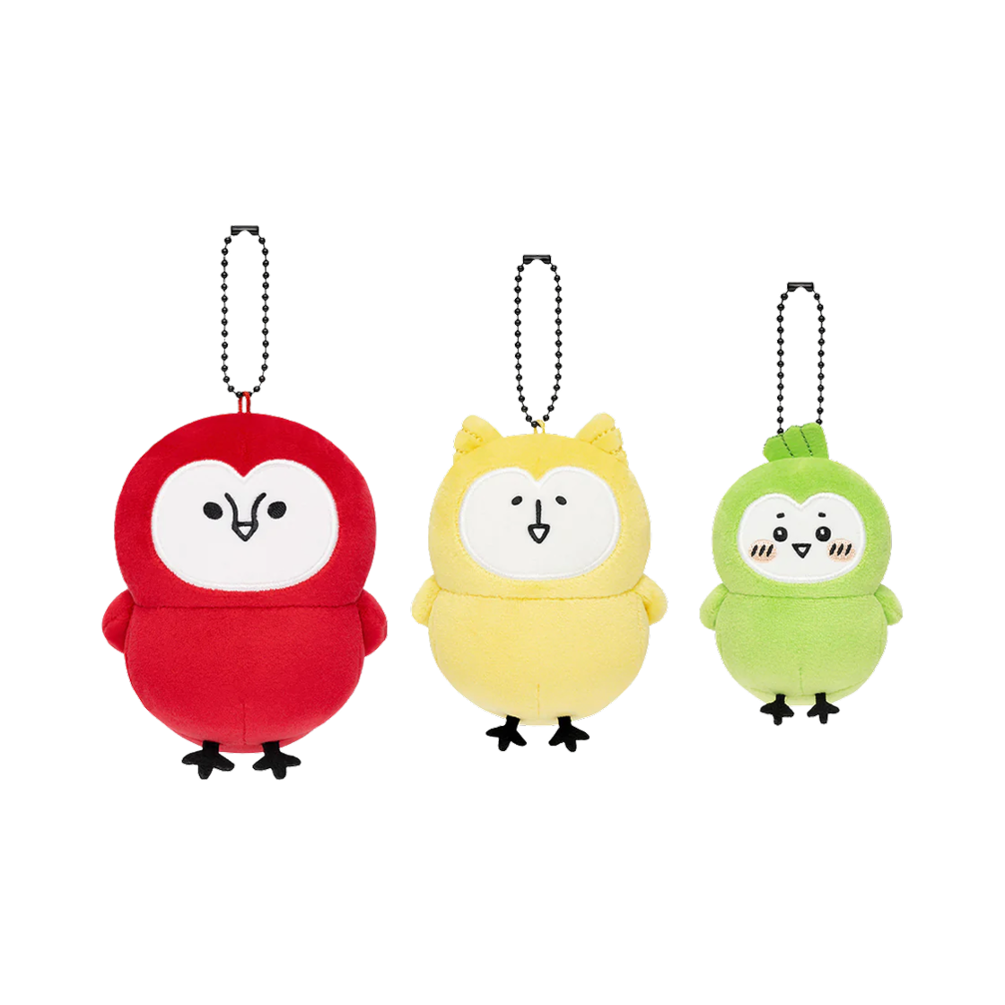 나가노 캐릭터즈 버즈 쓰리 브라더스 마스코트 키링 (3개 세트)(Nagano Characters Bird's Three Brothers Mascot Keyring (Set of 3)) - 1