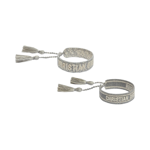 (W) Dior J'Adior Bracelet Set Gray Dior Oblique