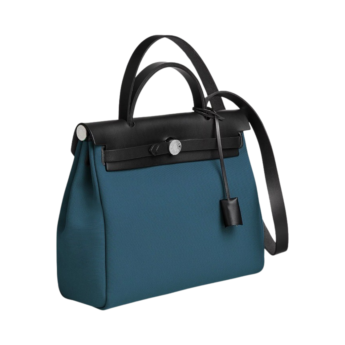 에르메스 에르백 집 31 백 르투르네 캔버스 & 팔라듐 하드웨어 템페트 누아(Hermes Herbag Zip 31 Bag Retourne Canvas & Palladium Tempete Noir) - 2